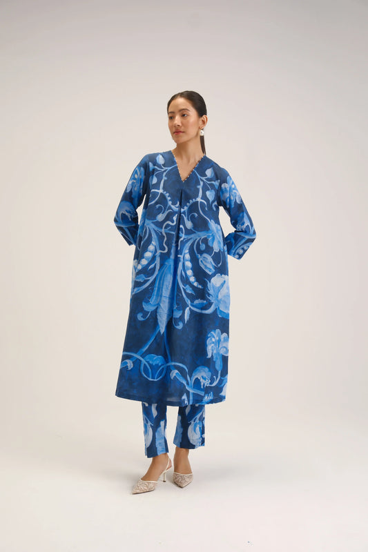 Bilberry Long Kurta Set