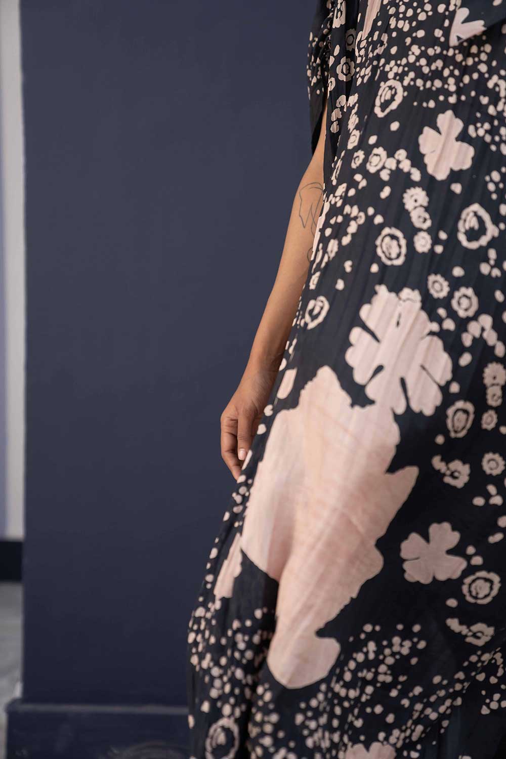 Ophelia Black Kaftan Set