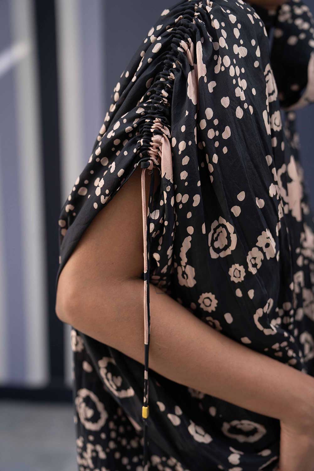 Ophelia Black Kaftan Set