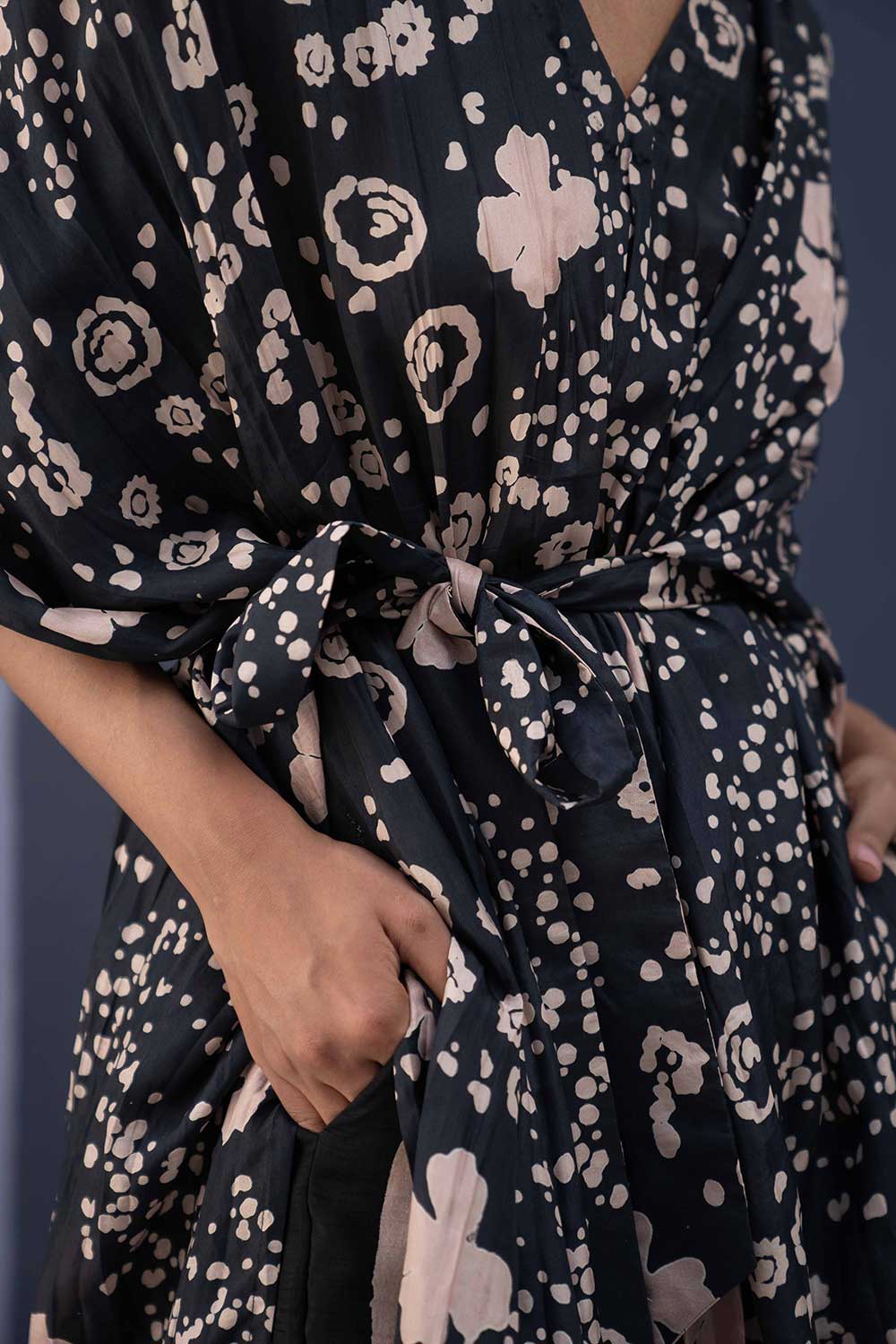 Ophelia Black Kaftan Set