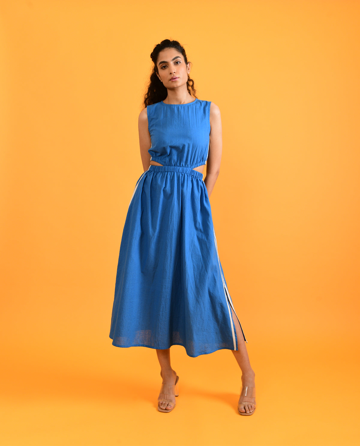 Egyptian Blue Cut Dress XXL Egyptian Blue Cut Dress XXL