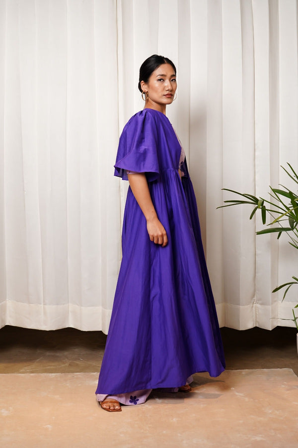 Purple Cape Dress