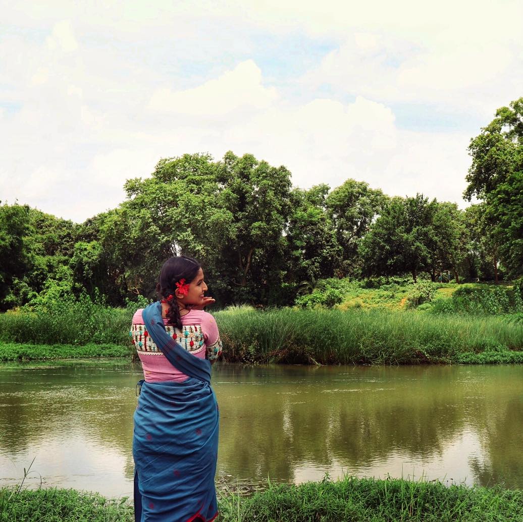 Pink Jamdani Wild Flowers 2