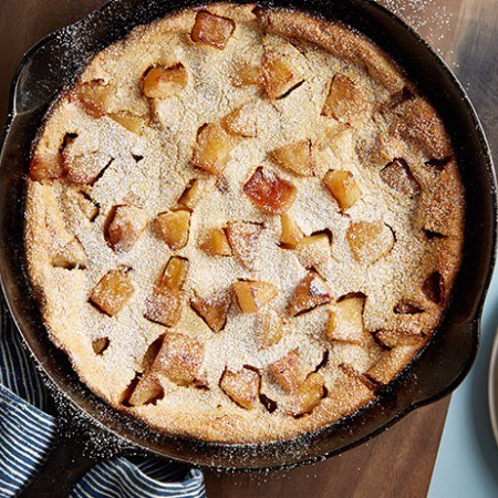 Whole-Grain Caramel Apple Oven Pancake