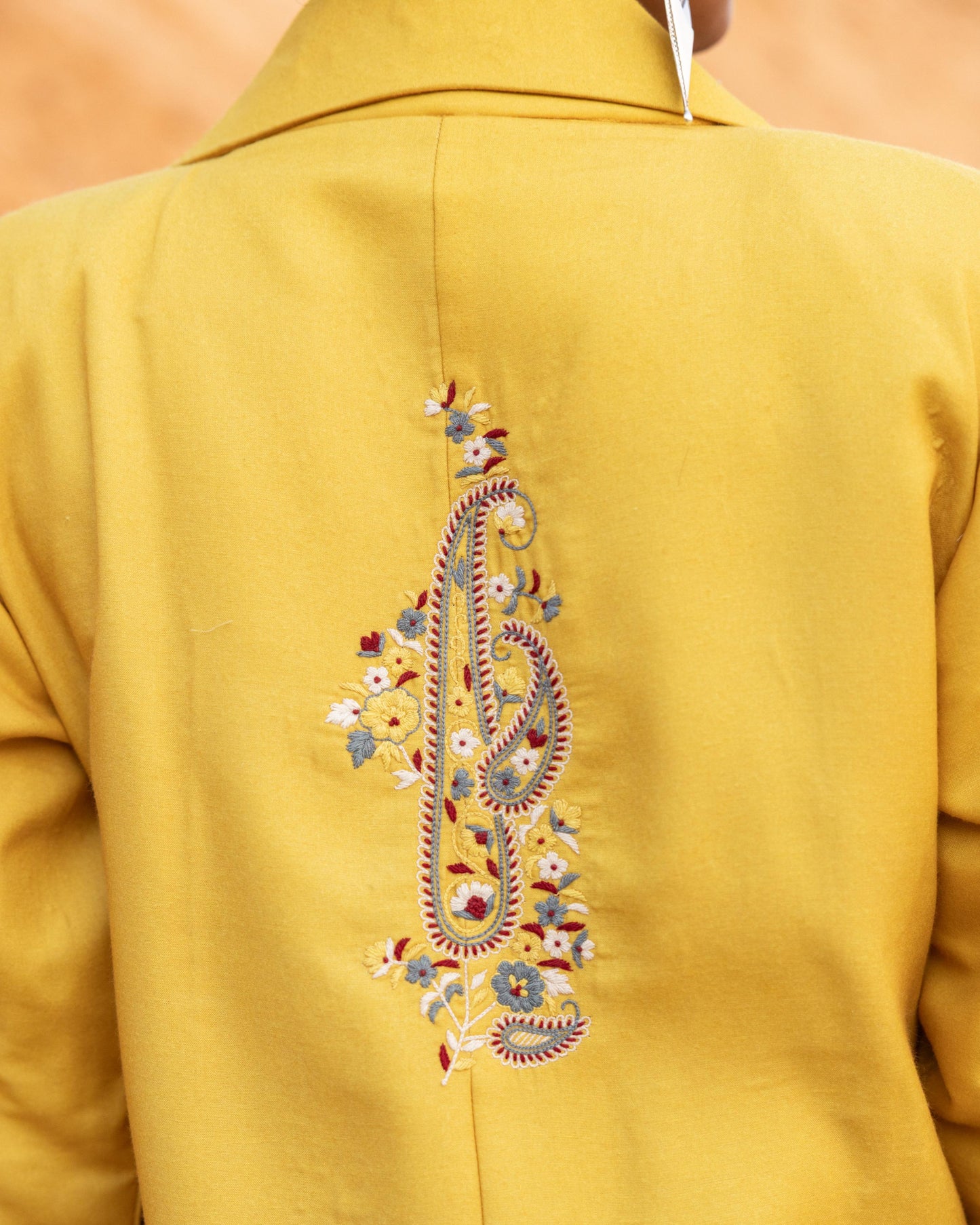 RHYSA DRESS & JACKET SET - MUSTARD & Normandy