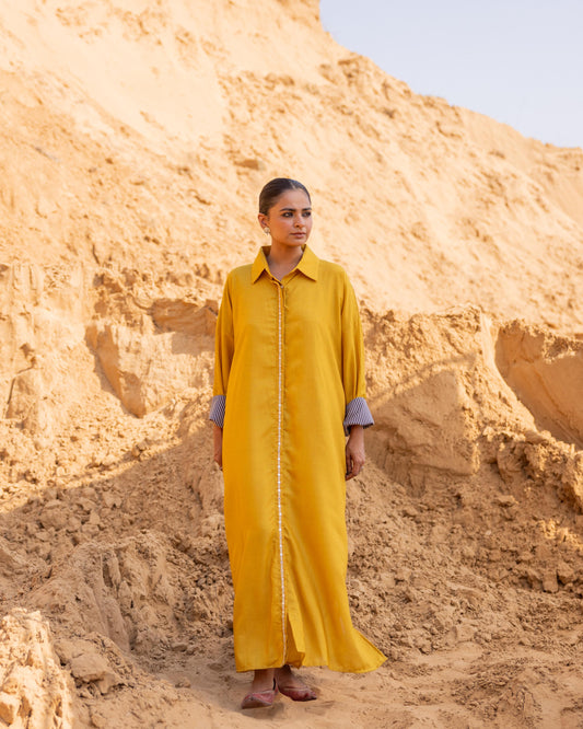 RIO DRESS - MUSTARD