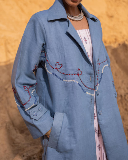 CHRONO DRESS & JACKET SET - Normandy & Desert sand