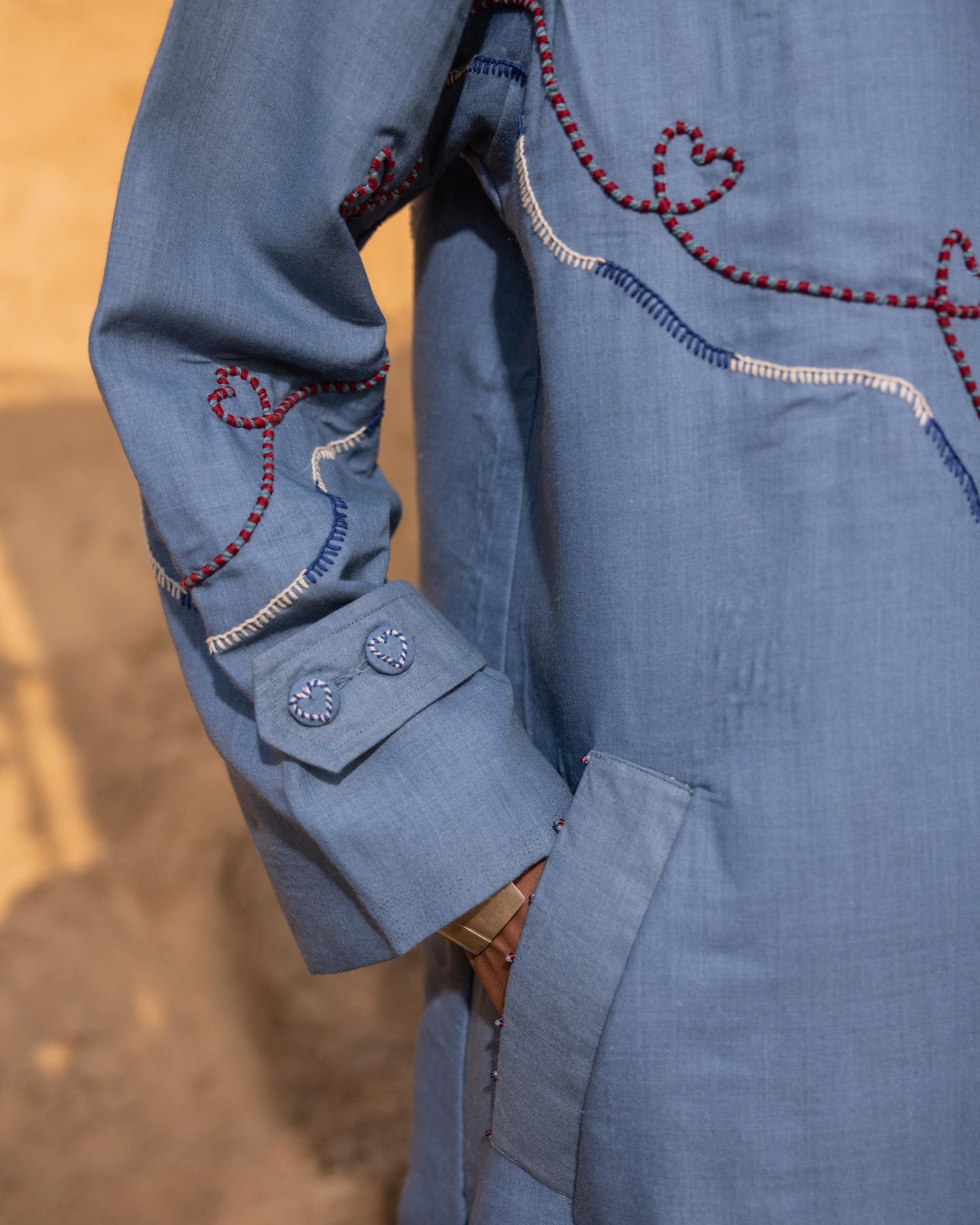 CHRONO DRESS & JACKET SET - Normandy & Desert sand