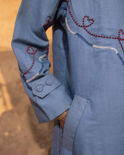 CHRONO DRESS & JACKET SET - Normandy & Desert sand