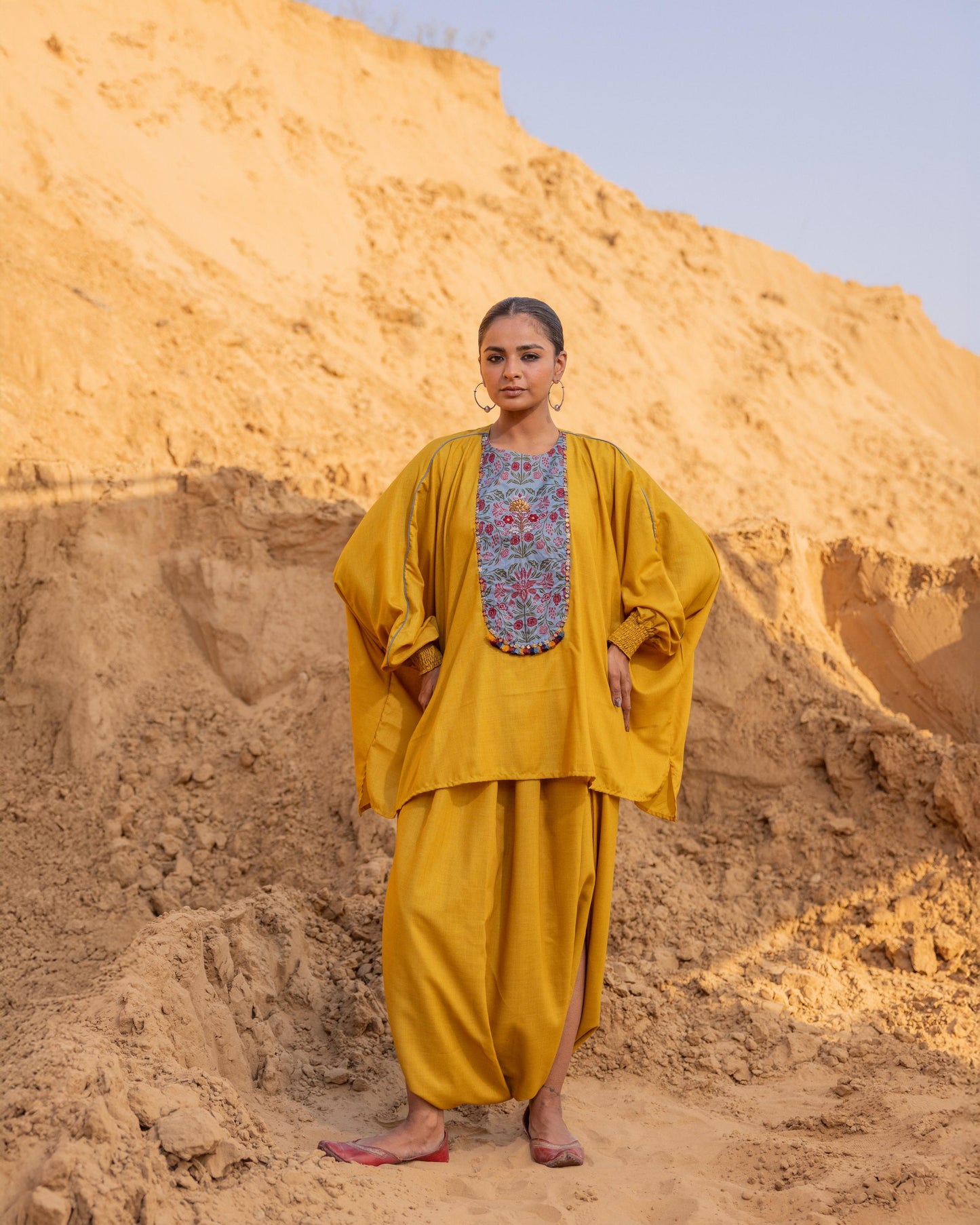 MOSAIC PANTS - MUSTARD