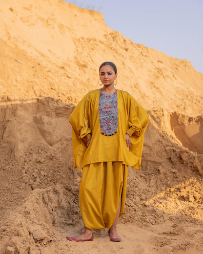 MOSAIC CO-ORD SET - MUSTARD