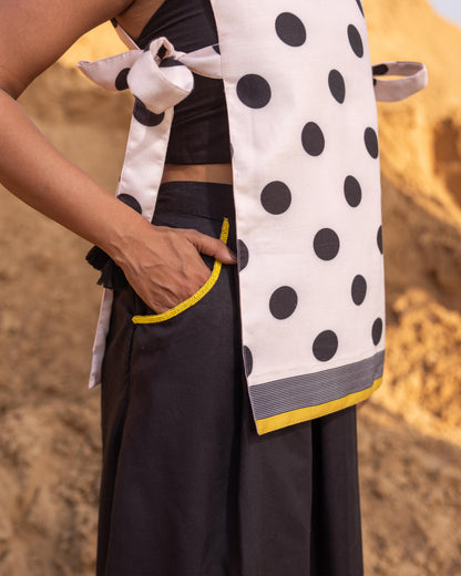 AYRA CO-ORD SET - BLACK & Desert Sand