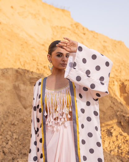 SAGA SHRUG - Desert sand