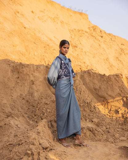 LYNOR JACKET - Normandy & BLUE