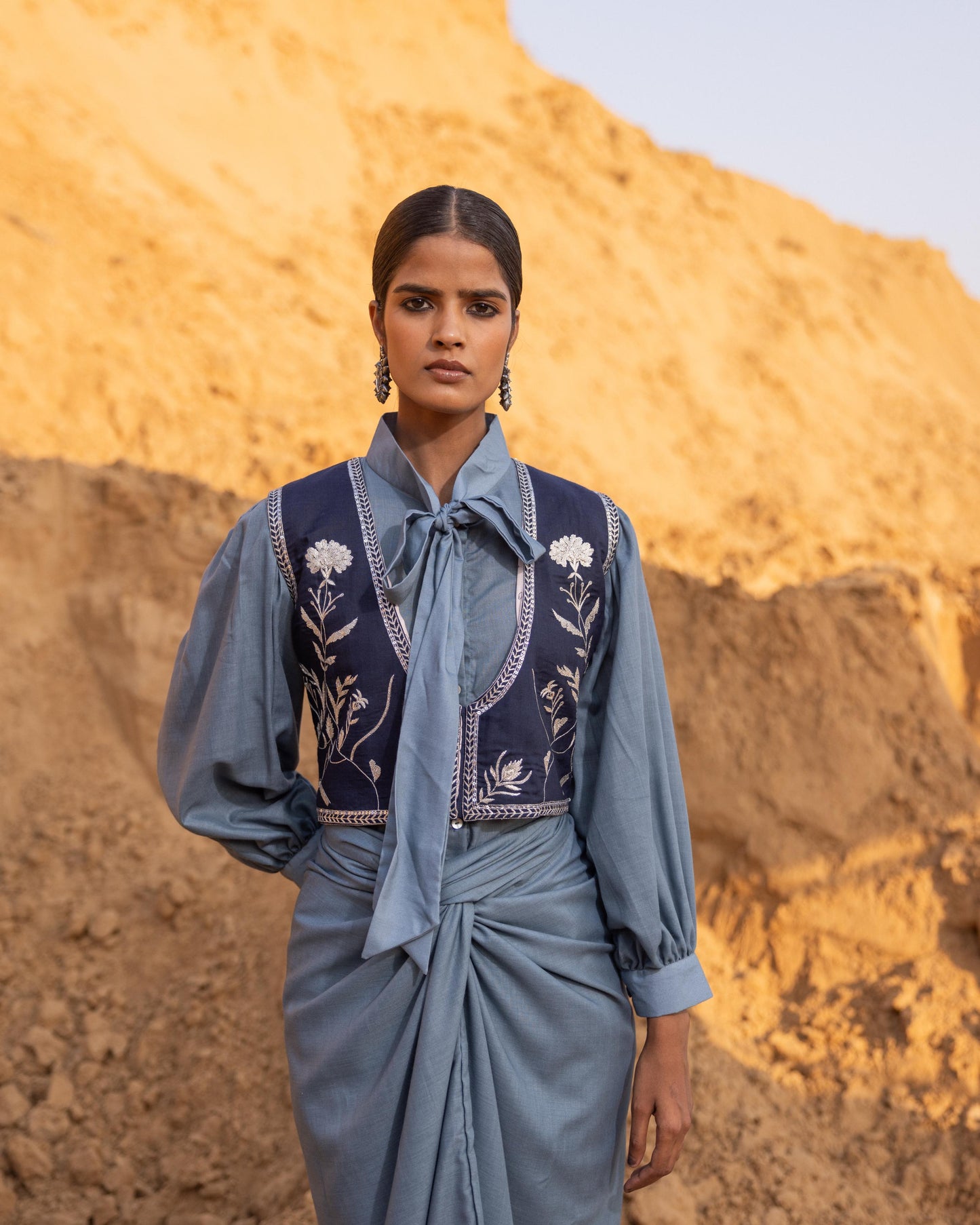 LYNOR JACKET - Normandy & BLUE