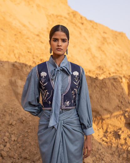 LYNOR JACKET - Normandy & BLUE