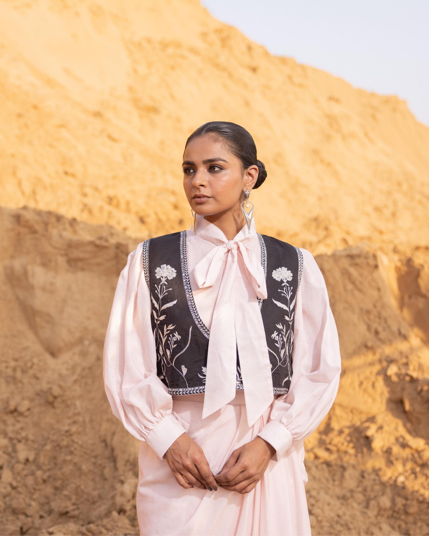 LYNOR JACKET - Desert sand & BLACK