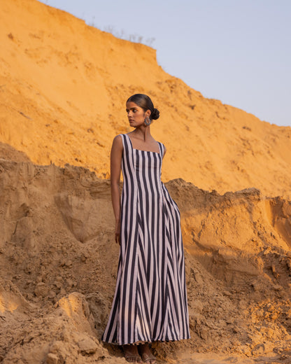 CHRONO DRESS - BLACK & Desert sand