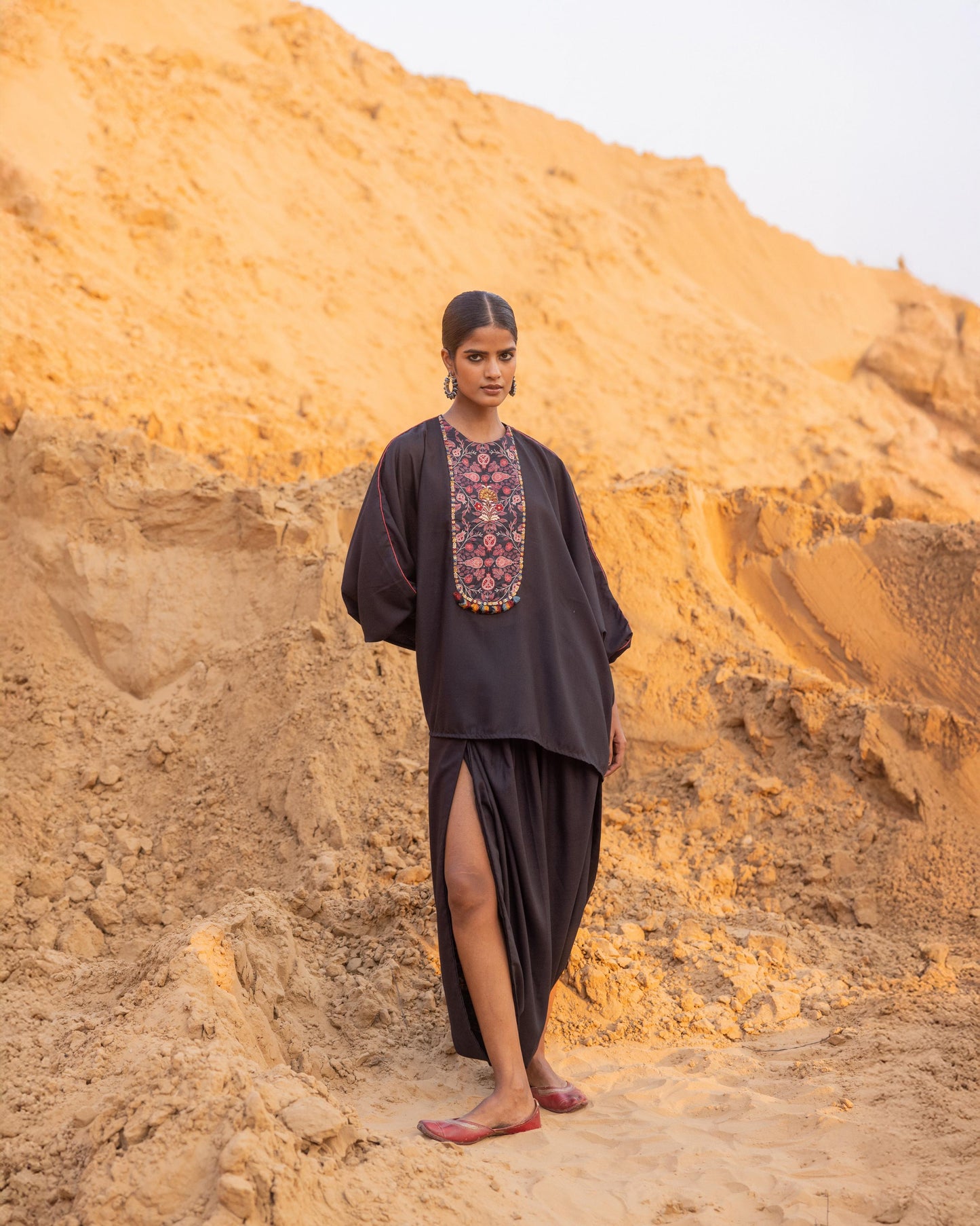 MOSAIC PANTS - BLACK