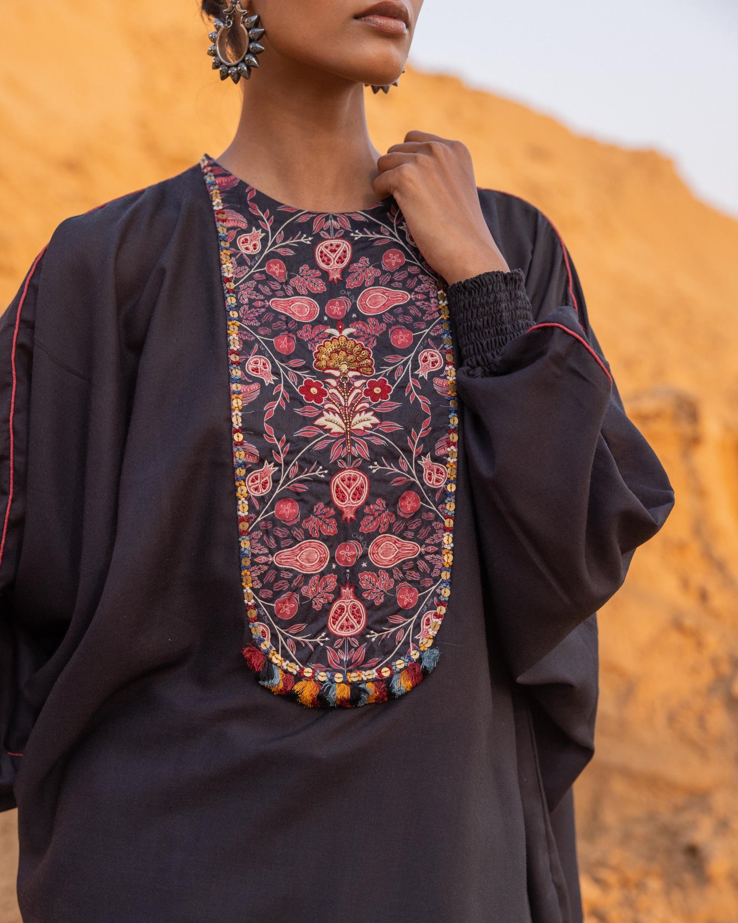 MOSAIC CO-ORD SET - BLACK