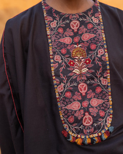 MOSAIC CO-ORD SET - BLACK