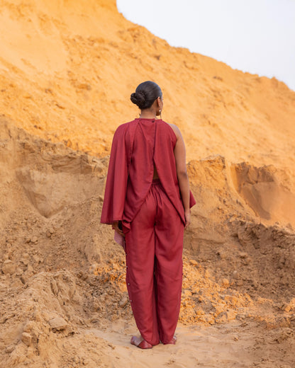 STRUKT CO-ORD SET - MAROON