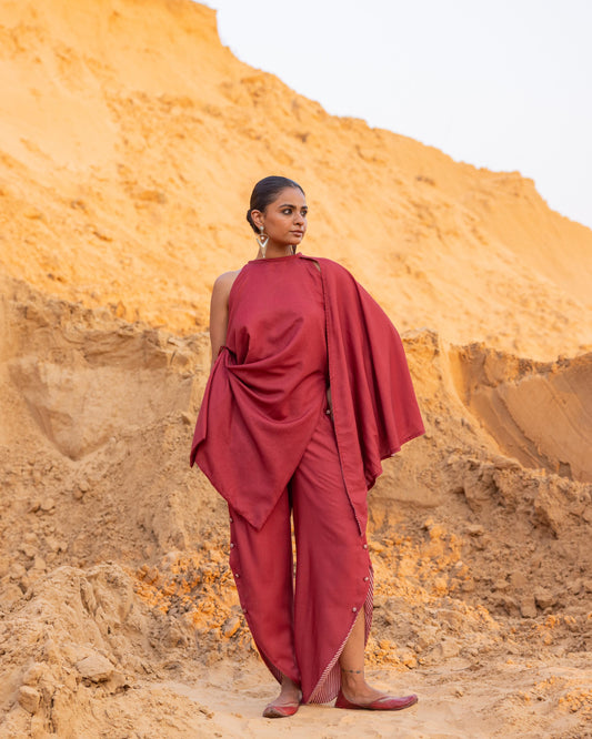 STRUKT CO-ORD SET - MAROON