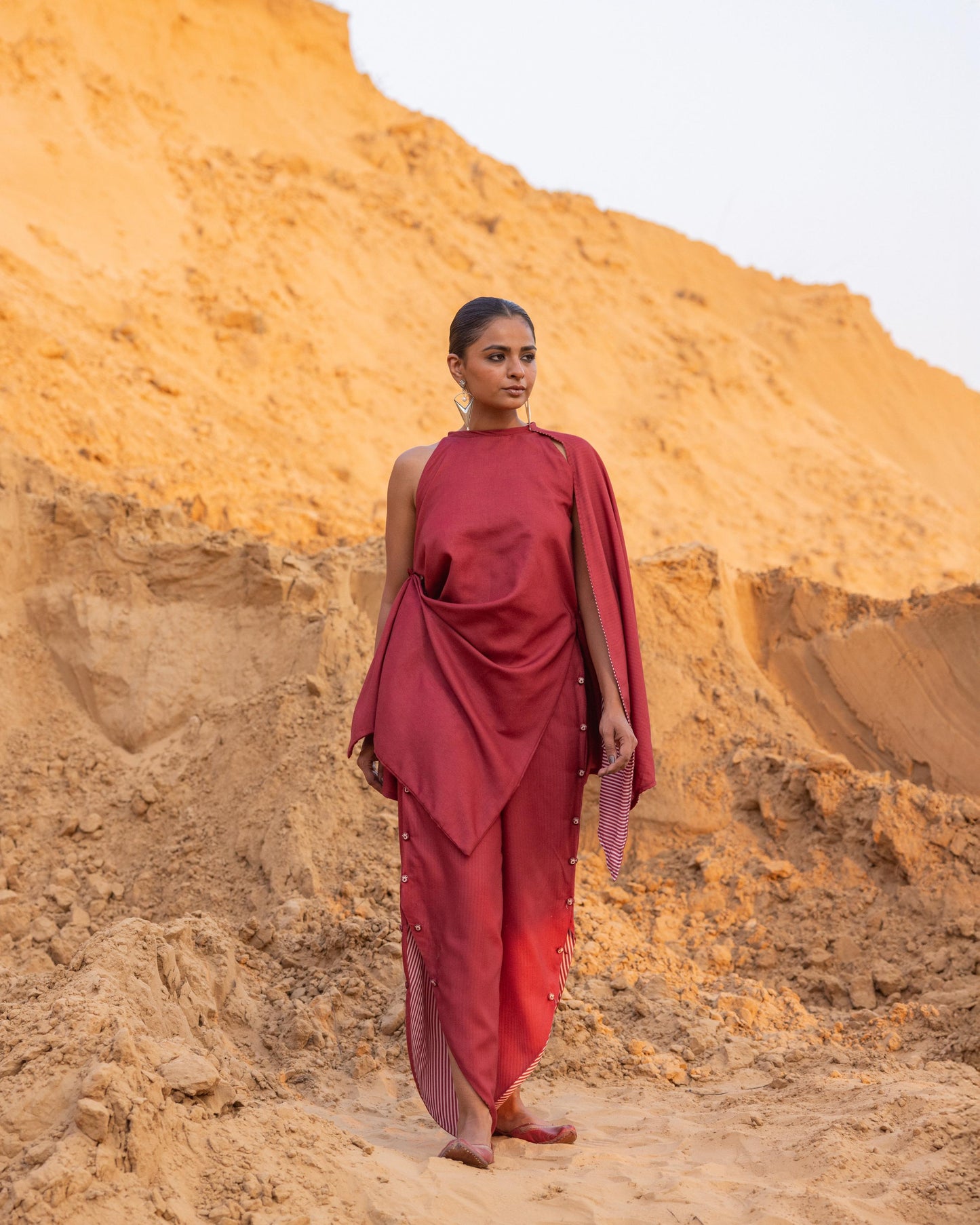 STRUKT CO-ORD SET - MAROON