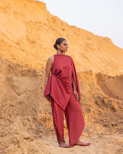 STRUKT CO-ORD SET - MAROON