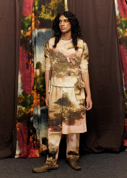 Pink Monet Emb. Gilet