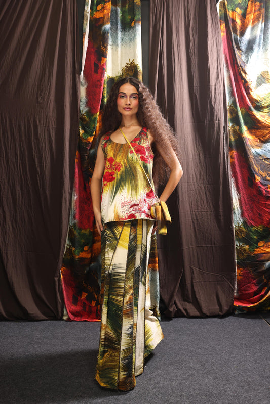 Crimson Grass Emb. Vest