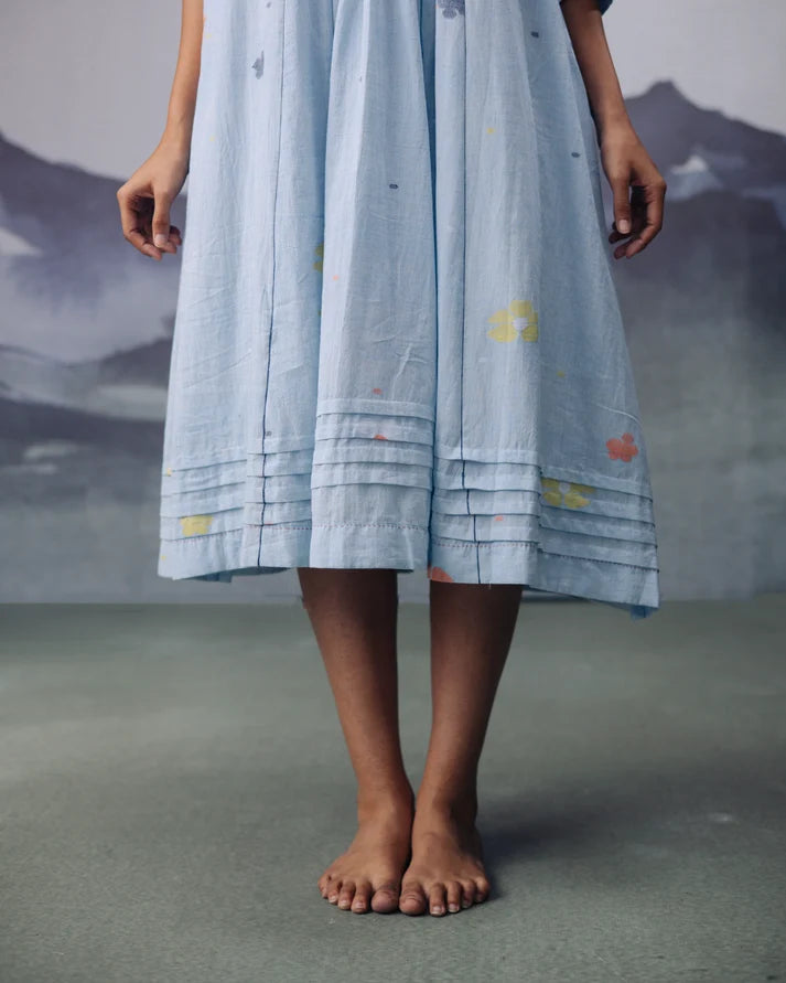 Sky Daisy Desire Pintuck Dress