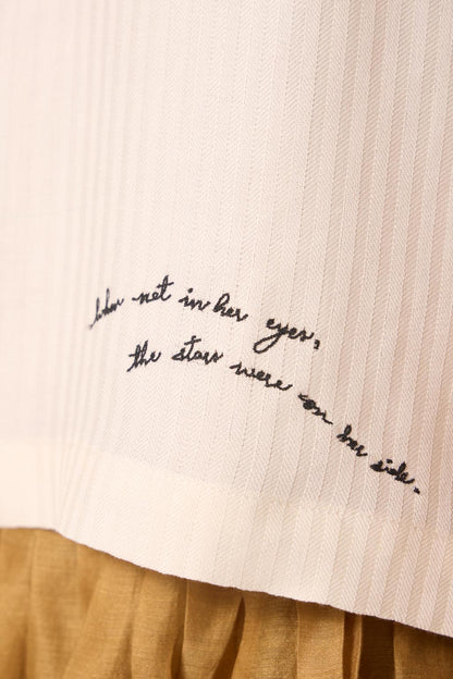 Rayya Off White Silk Top