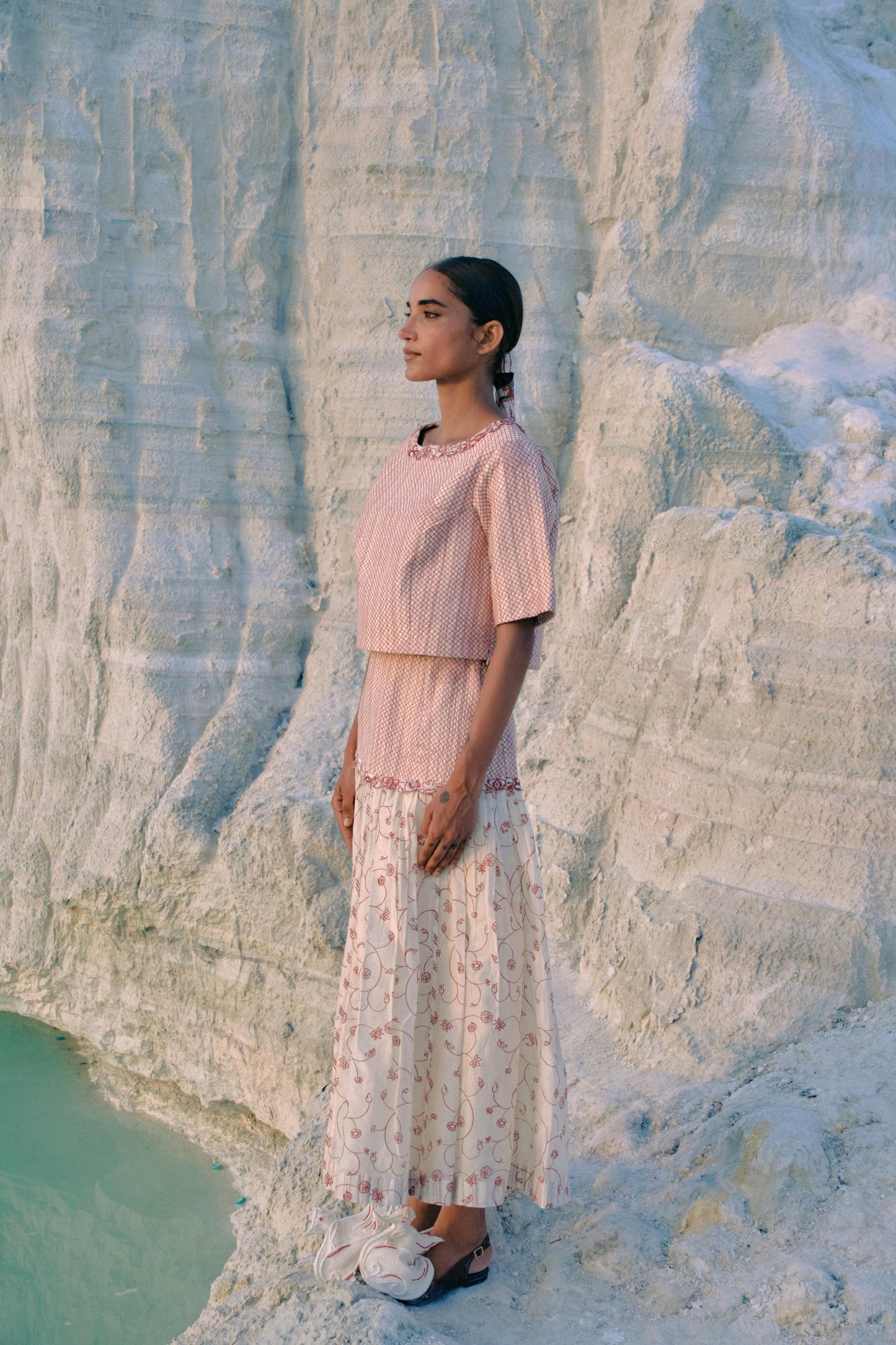 ⁠Hnin Quilted Skirt