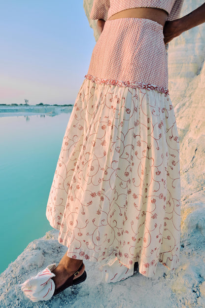 ⁠Hnin Quilted Skirt