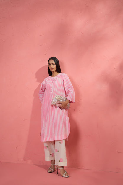Gul-rose Stripe Set
