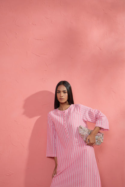 Gul-rose Stripe Set