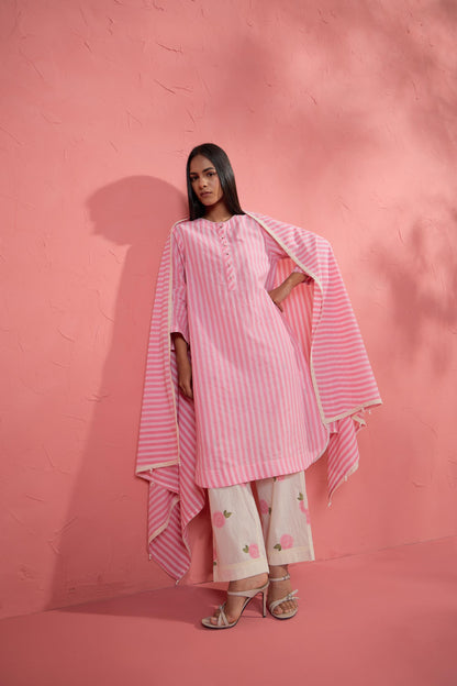 Gul-rose Stripe Set