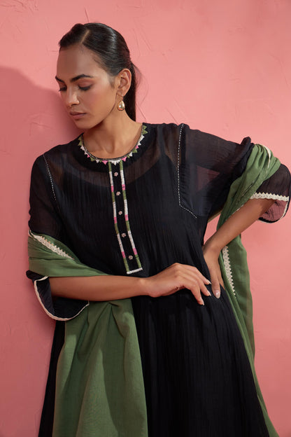 Green Zoya Dupatta