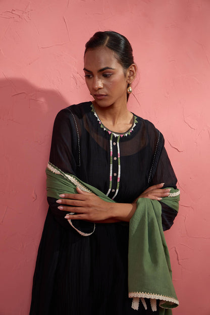 Green Zoya Dupatta