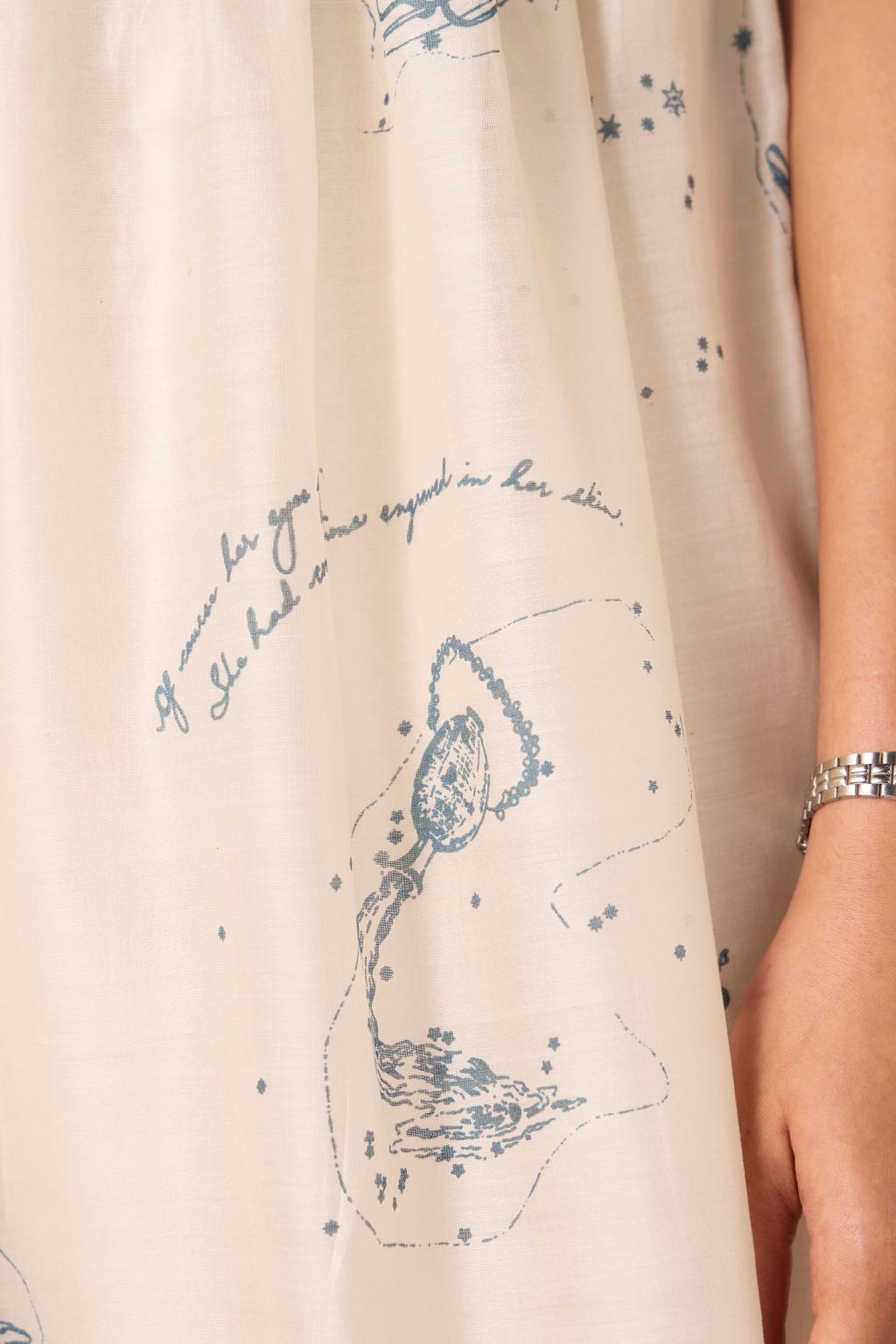 Mizar Zodiac Print Handwoven Dress