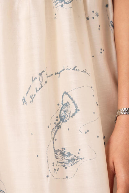 Mizar Zodiac Print Handwoven Dress