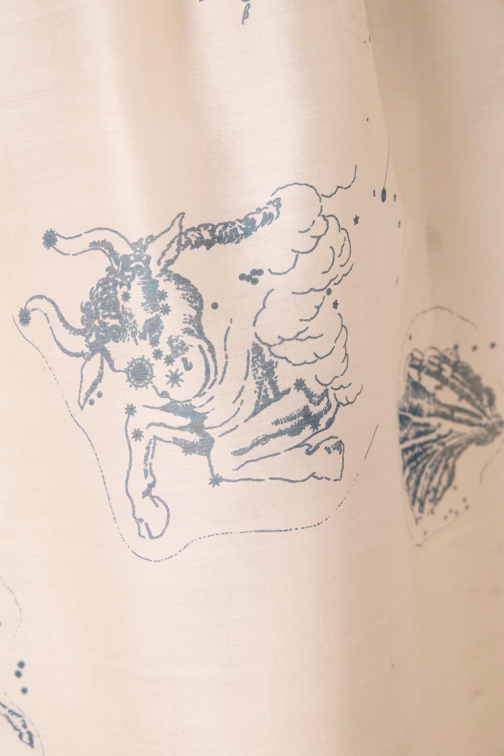 Mizar Zodiac Print Handwoven Dress