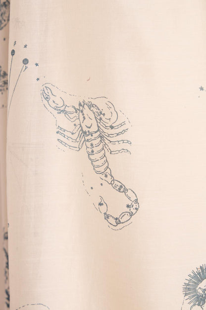 Mizar Zodiac Print Handwoven Dress