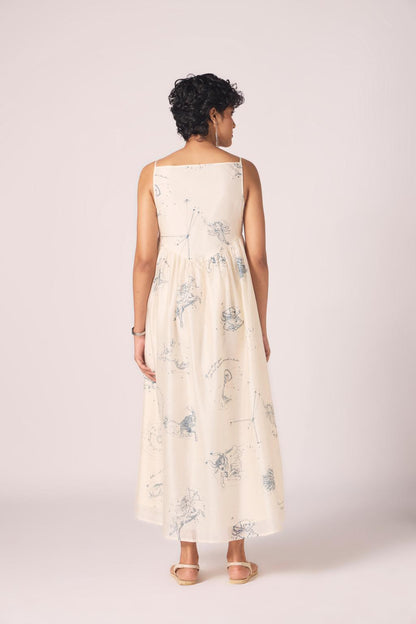 Mizar Zodiac Print Handwoven Dress