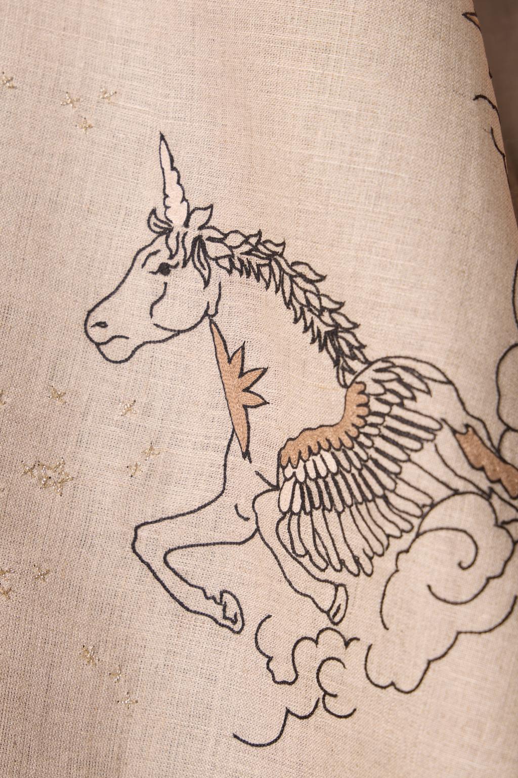 Maarah Beige Linen Halter Top