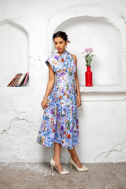 Gouache Pleated Dress