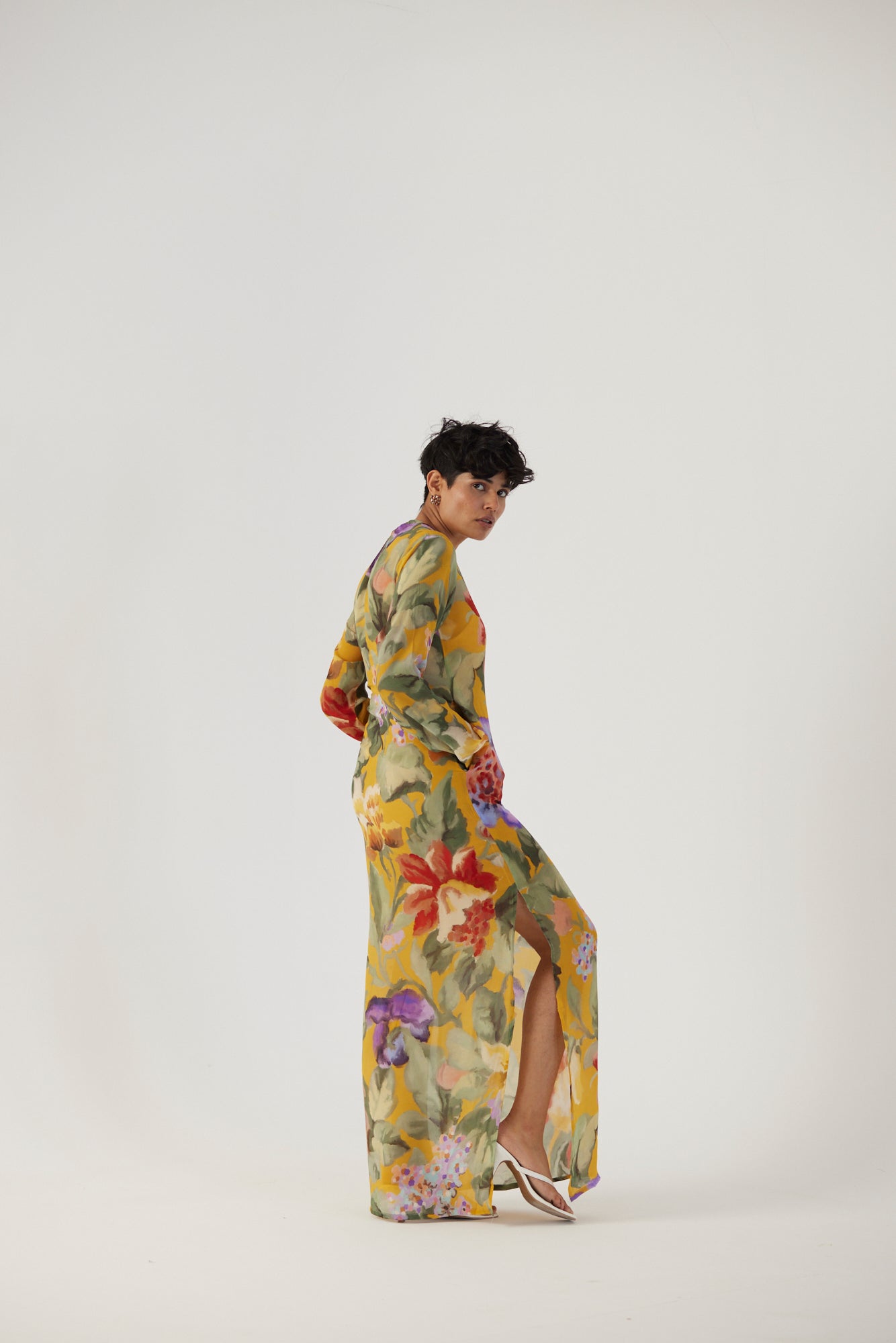 Allora Yellow Lei Lani Dress