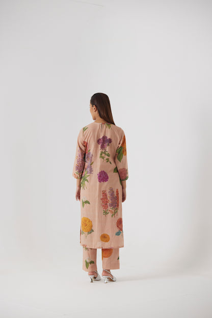 VINTAGE GARDEN LONG KURTA SET