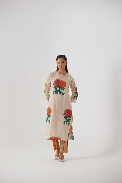 MARIGOLD  LONG KURTA SET